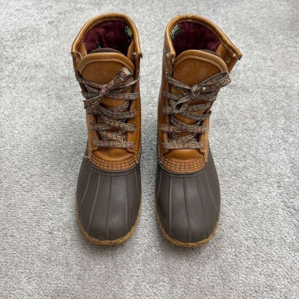 L.L. Bean Gore-Tex Vintage Duck Boots Mens 9M Brown Thinsulate Outdoor Hiking